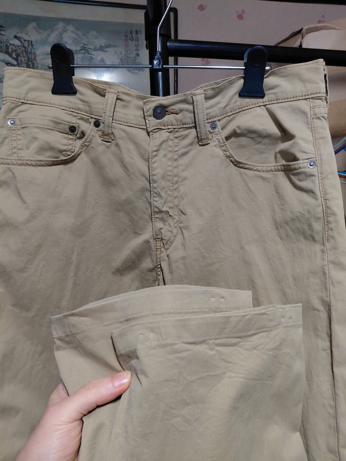 [리바이스505]레귤러핏 화이트탭 치노 면바지 32사이즈  상품이미지7