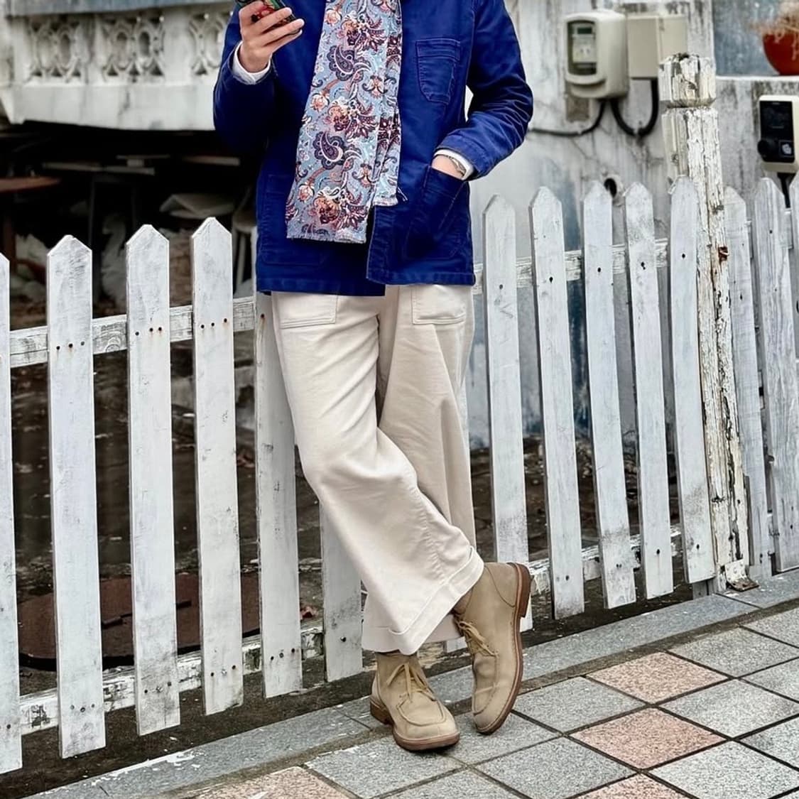 [34] 45r 에크루 퍼티그 팬츠 트라우저 상품이미지5