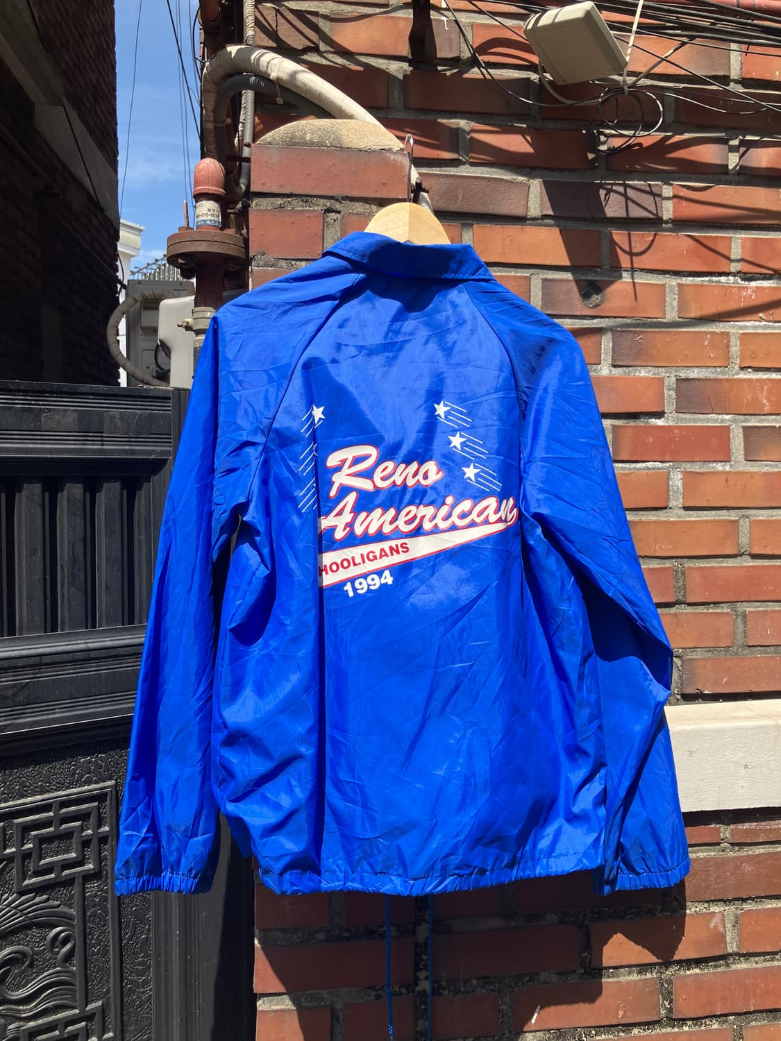 AUBURN Sportswear 90‘s 블루 코치 자켓 S 상품이미지4