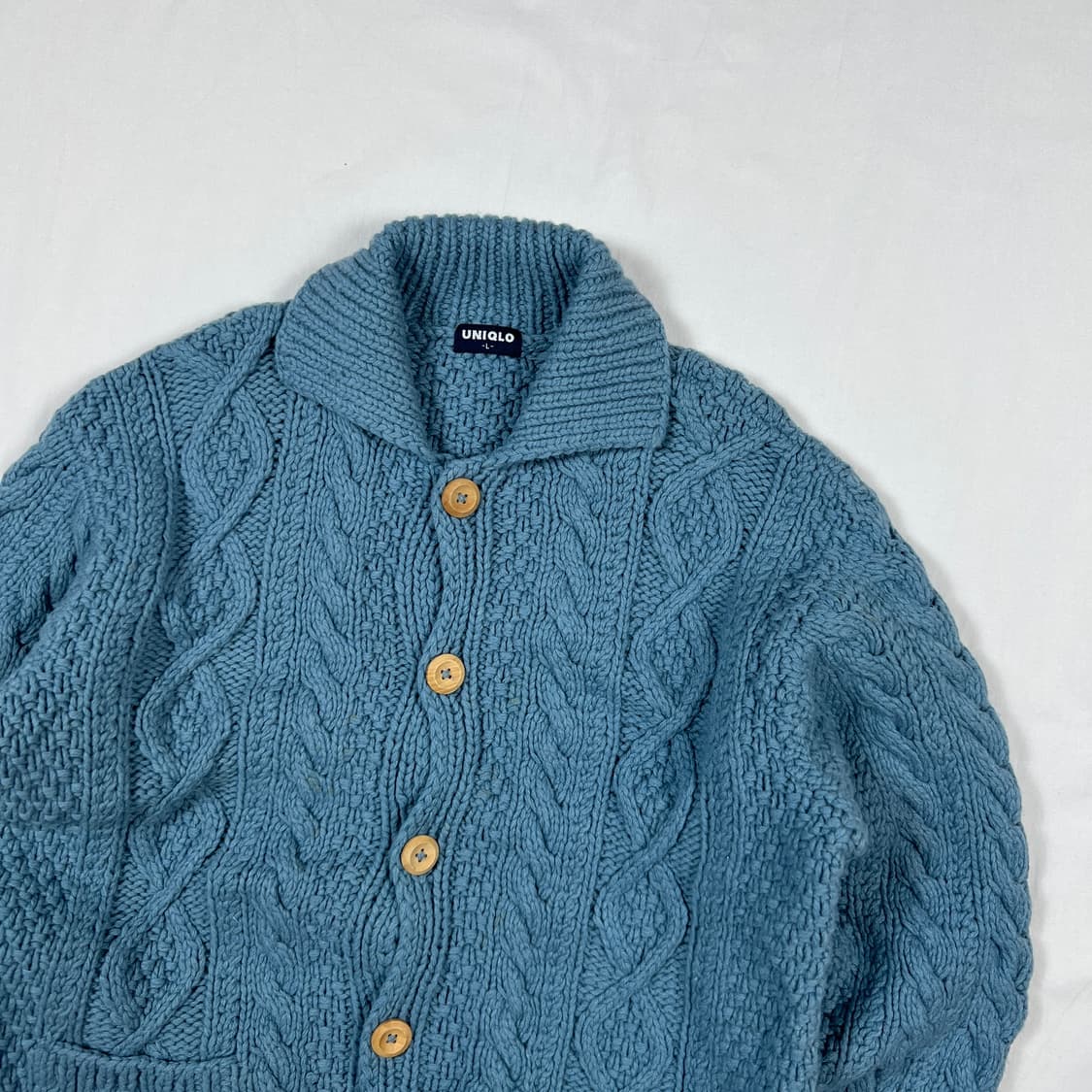 90’s 유니클로 uniqlo 헤비 울 니트 가디건 상품이미지2