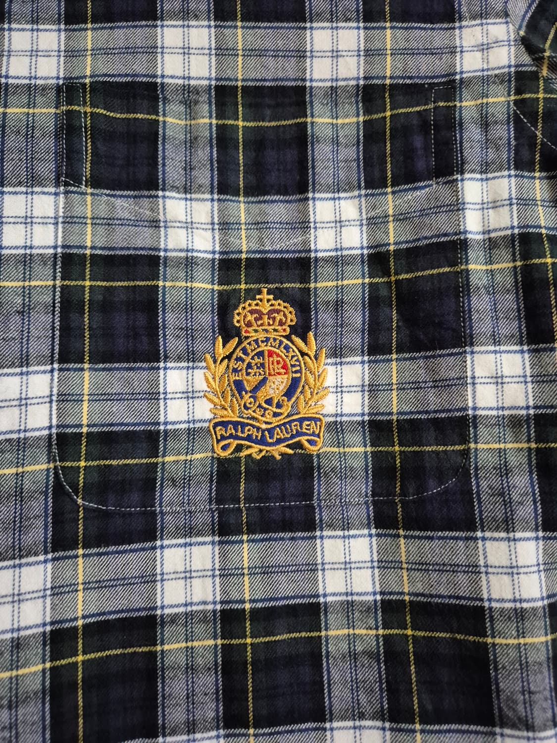 Polo 폴로 Crest logo 버튼 다운 체크 셔츠(새상품) 상품이미지2