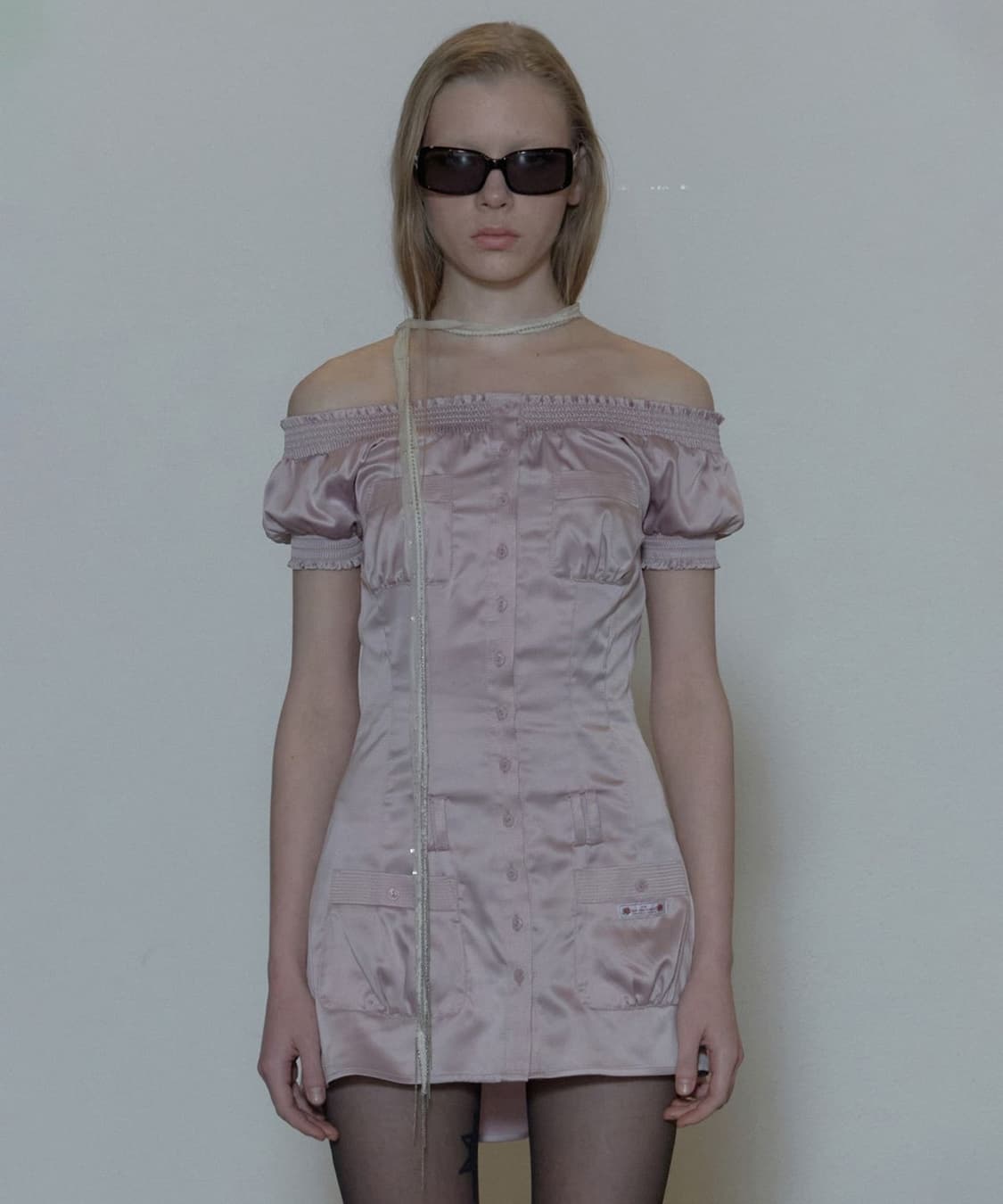 스컬프터 Ethereal Satin Dress Pale Purple  상품이미지2