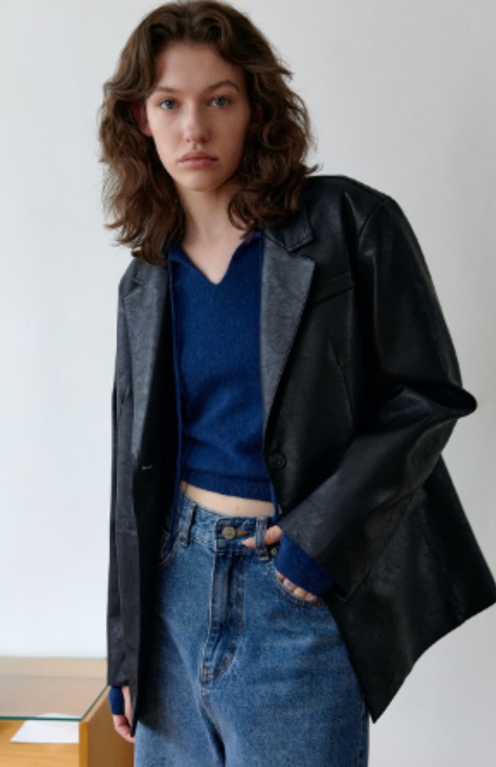 브렌다브렌든 레더자켓 artificial leather jacket 상품이미지1