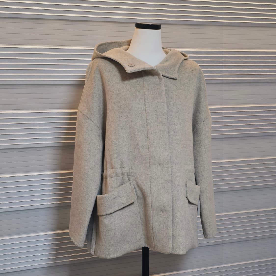 핸드메이드 후드 반코트 자켓  상품이미지1