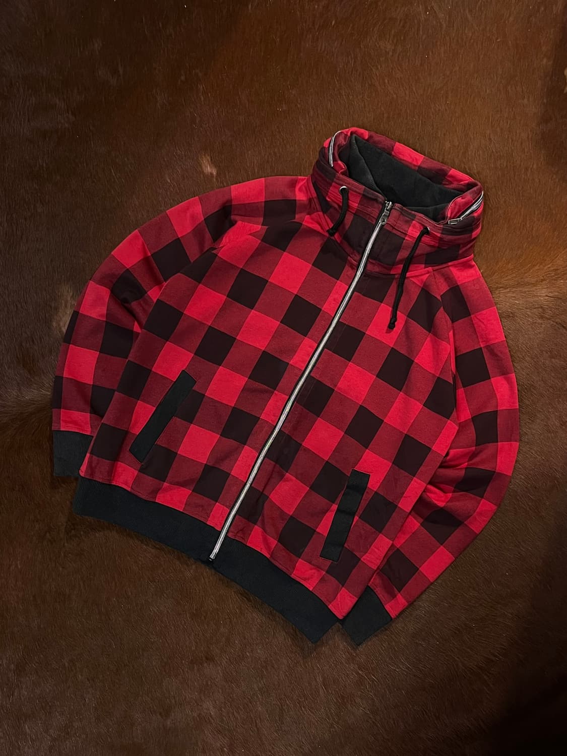 Doublefocus 체크 집업 상품이미지3