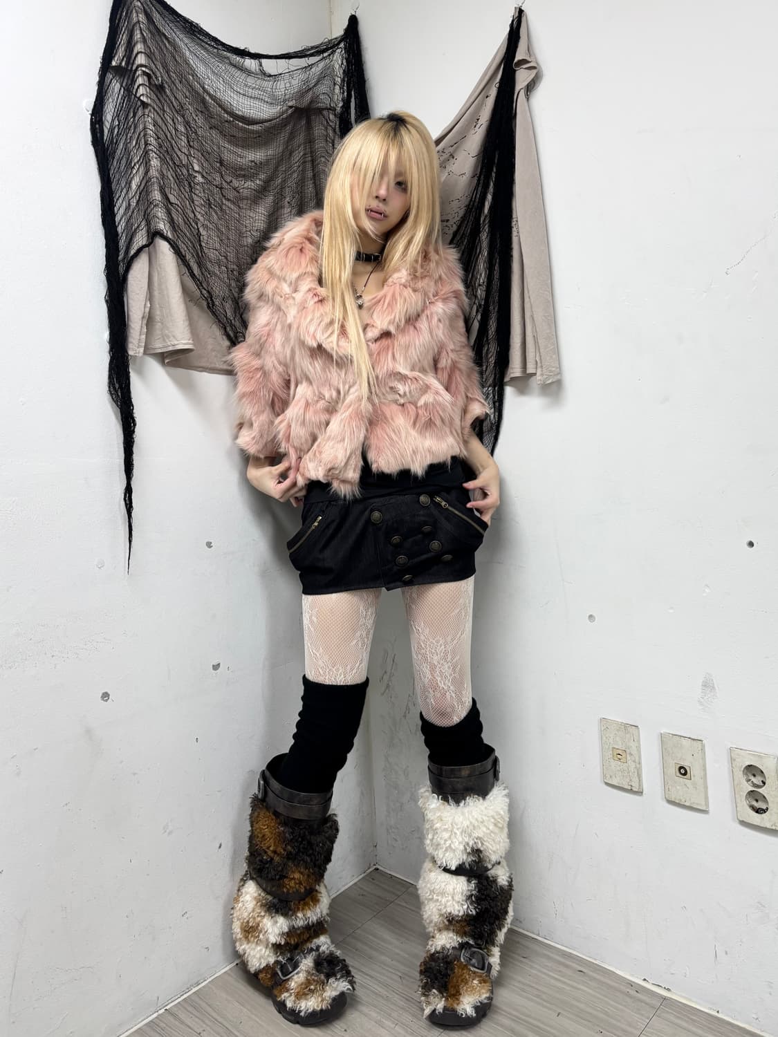🩷Rare Color🩷Pink Fox Fur Jacket 🩷Rare 상품이미지2