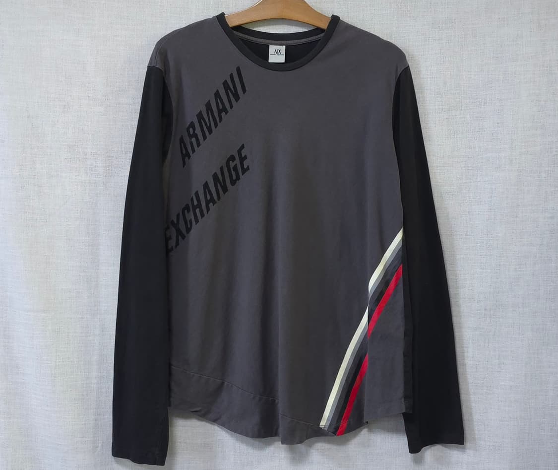 아르마니 익스체인지 AX 긴팔 티셔츠 기능성 슬림핏 남성 100 상품이미지1