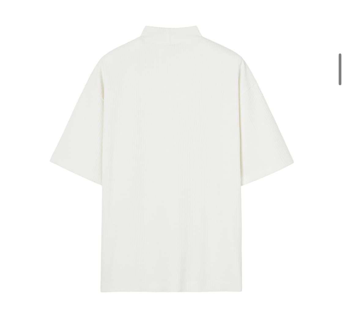 인사일런스 리브드 모크넥 탑 CREAM L사이즈 상품이미지3