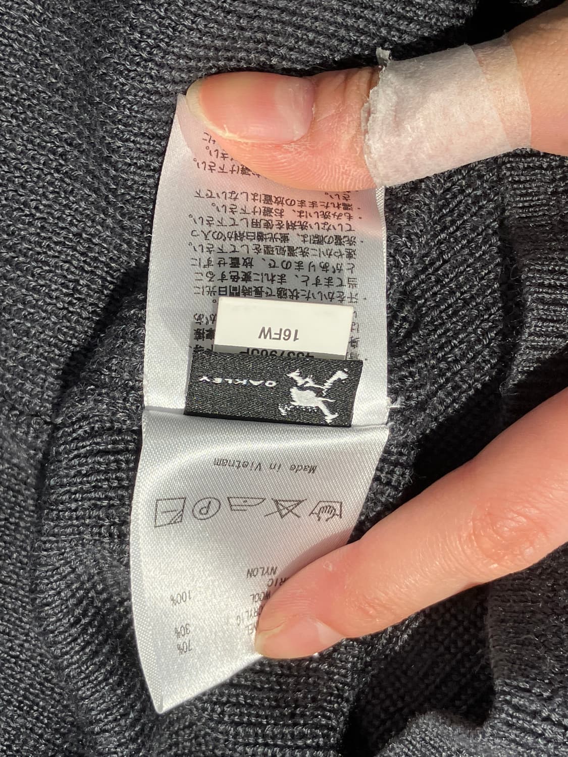 Oakley 터틀넥 니트 숄더 패치 로고 스웨터 상품이미지5