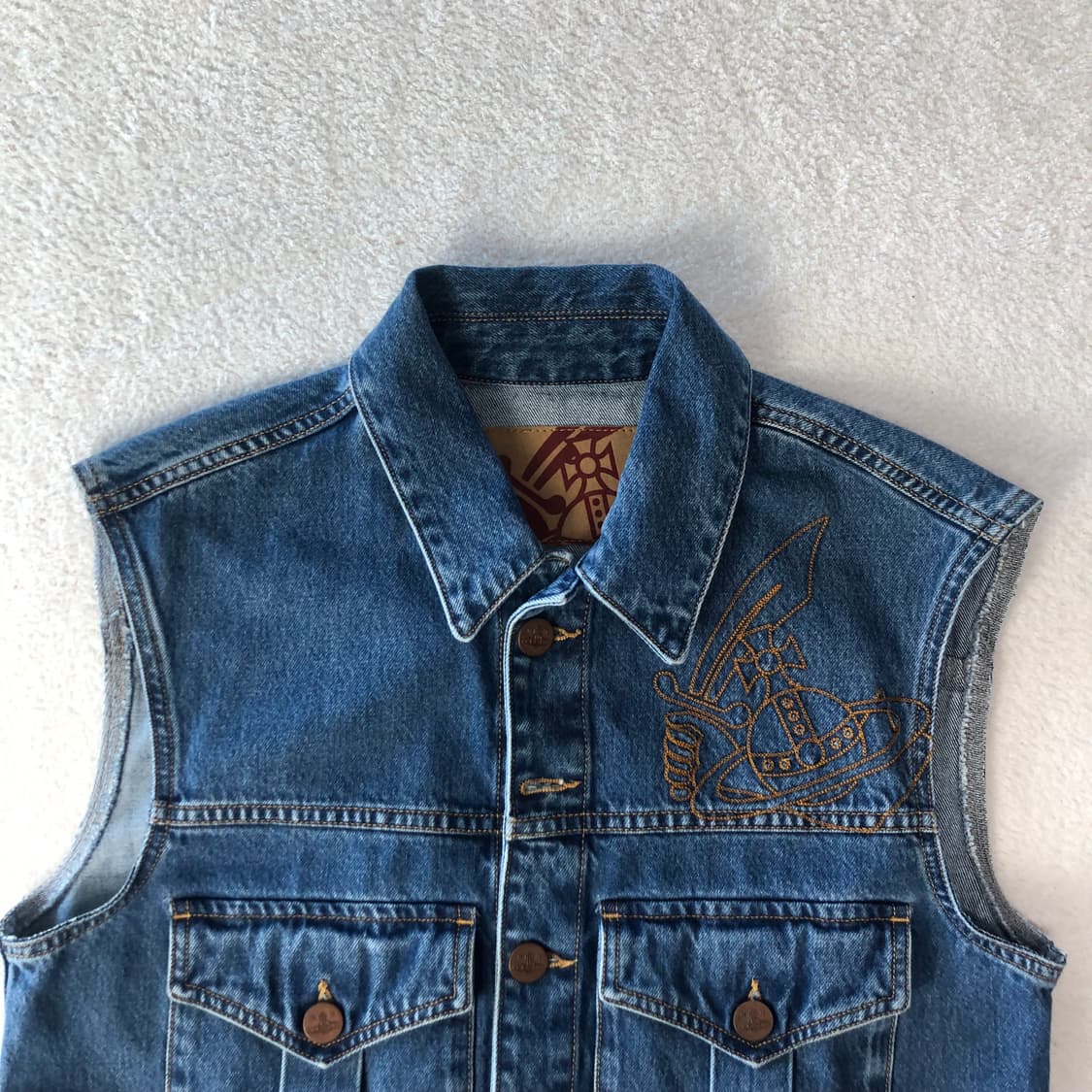 비비안웨스트우드 Orb 신치백 데님 베스트 상품이미지4