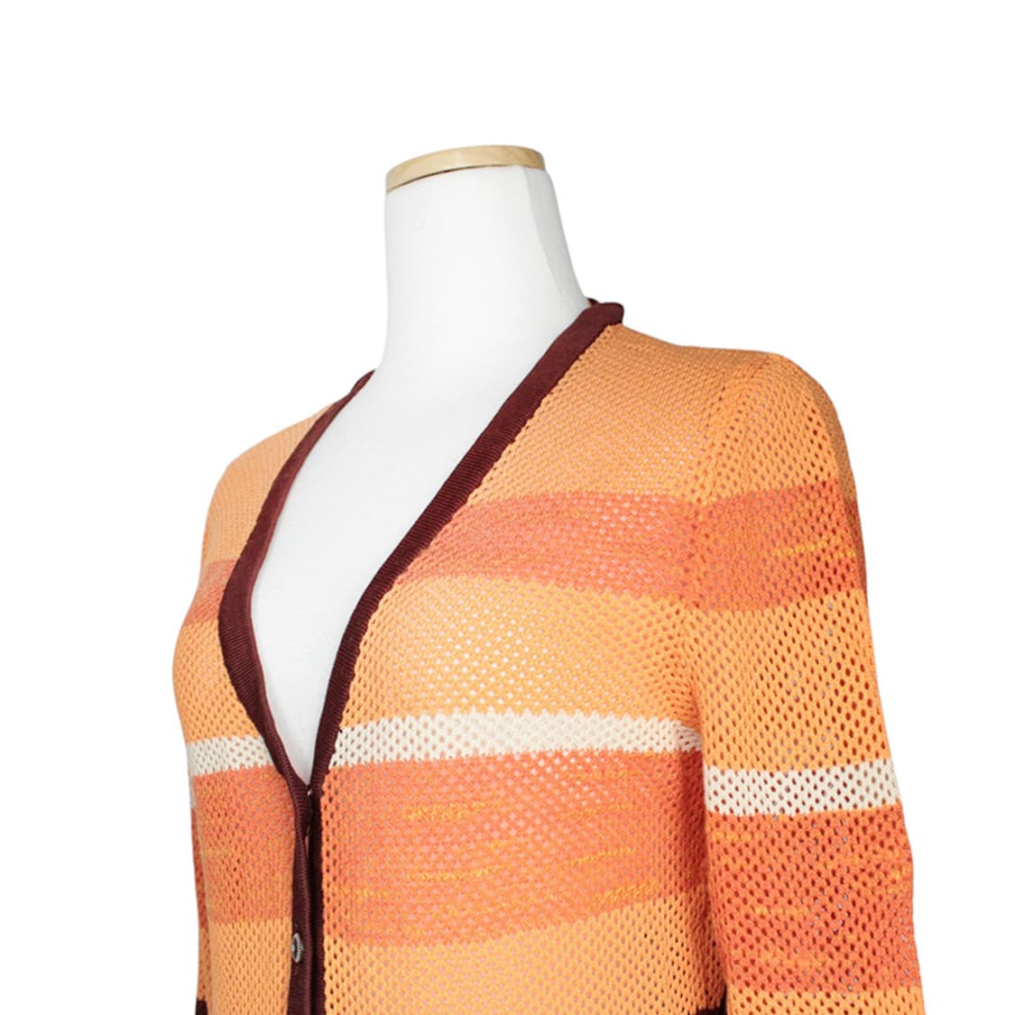 에스까다 오렌지 니트 가디건 44, 55 상품이미지4