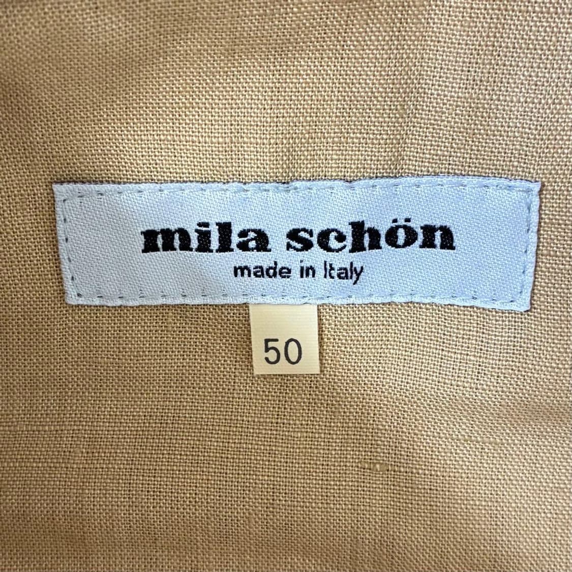 Mila Schon 밀라숀 리넨 100% 포켓 테일러드 자켓 (50, 1 상품이미지5