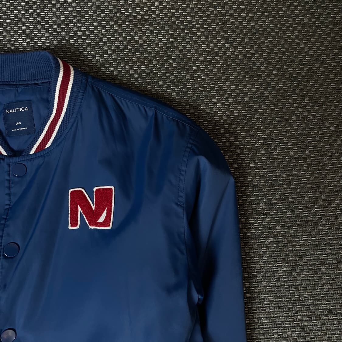 노티카 블루 프린팅 바시티자켓 160 상품이미지3