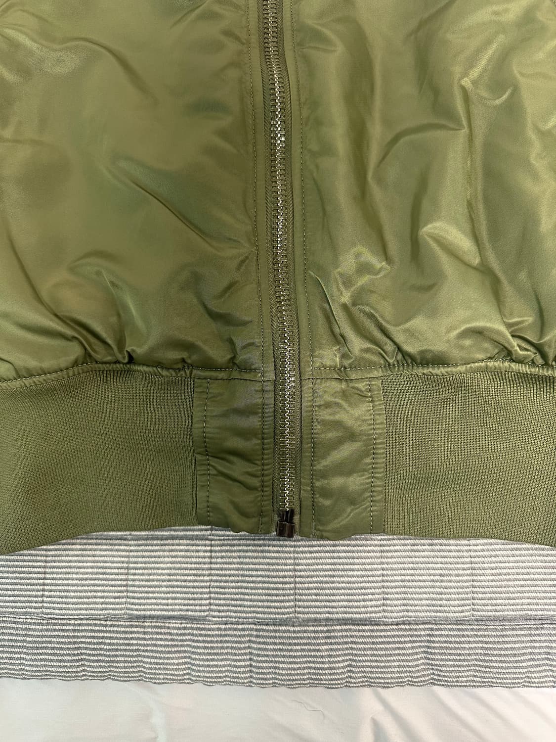 알파인더스트리 ma-1 카키 L 상품이미지6