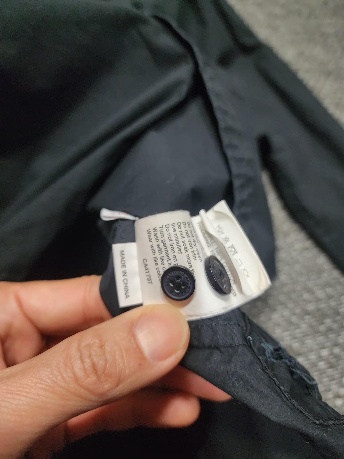 에이프 블랙 밀리터리 셔츠 L사이즈 상품이미지3