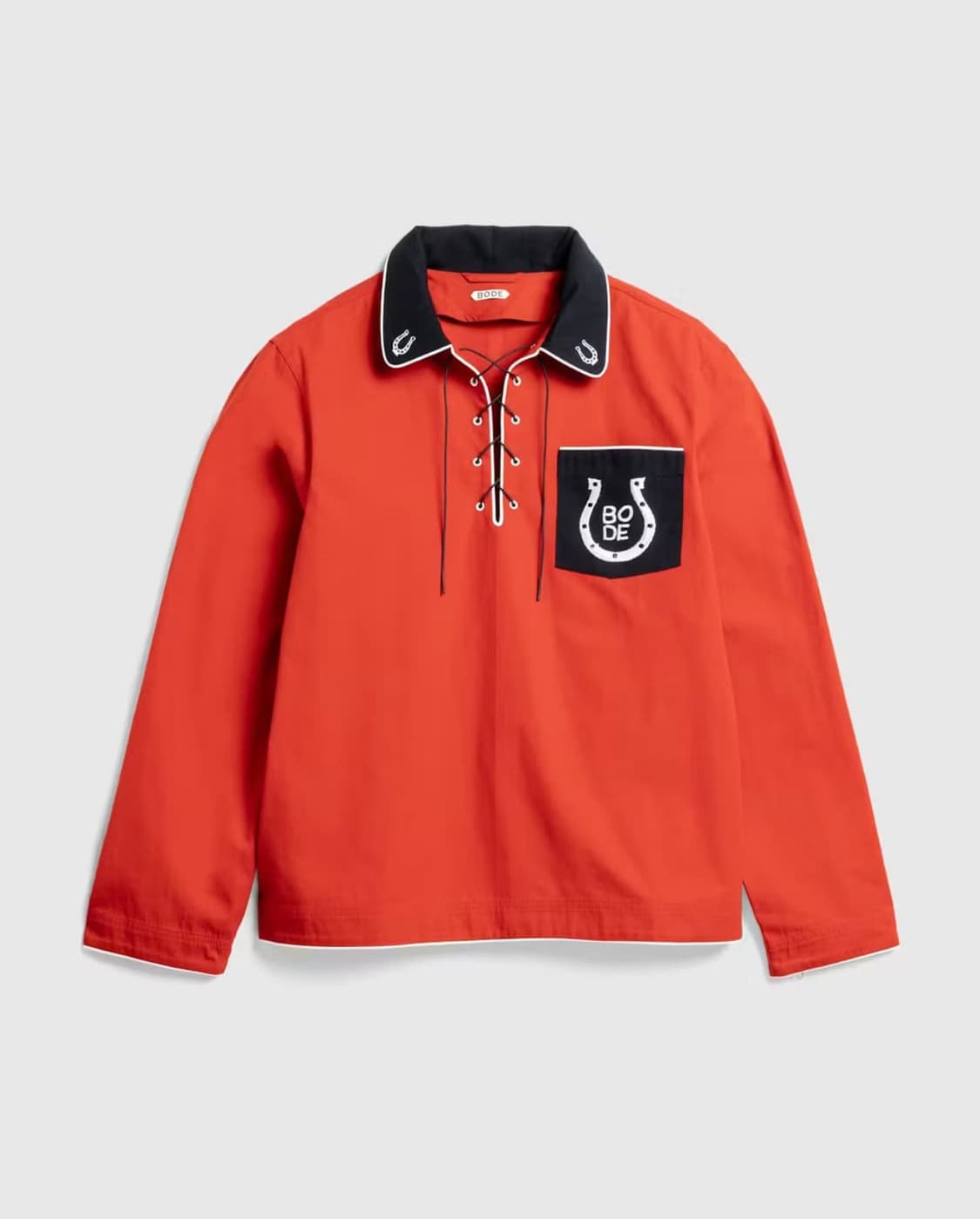 Bode 보디 레이스업 웨스턴 셔츠 xl [새상품] 상품이미지1