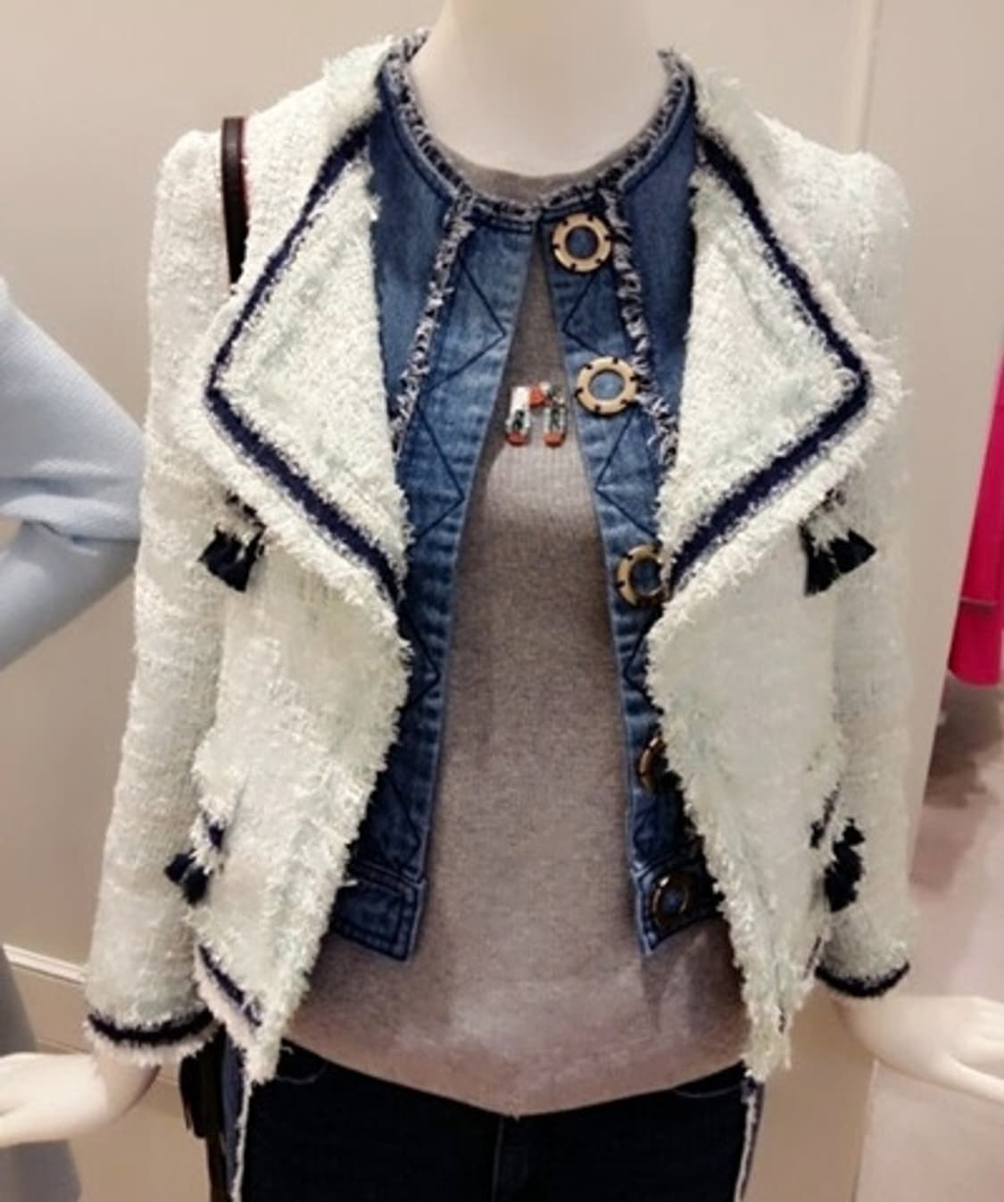 오즈세컨 트위드 자켓 상품이미지8