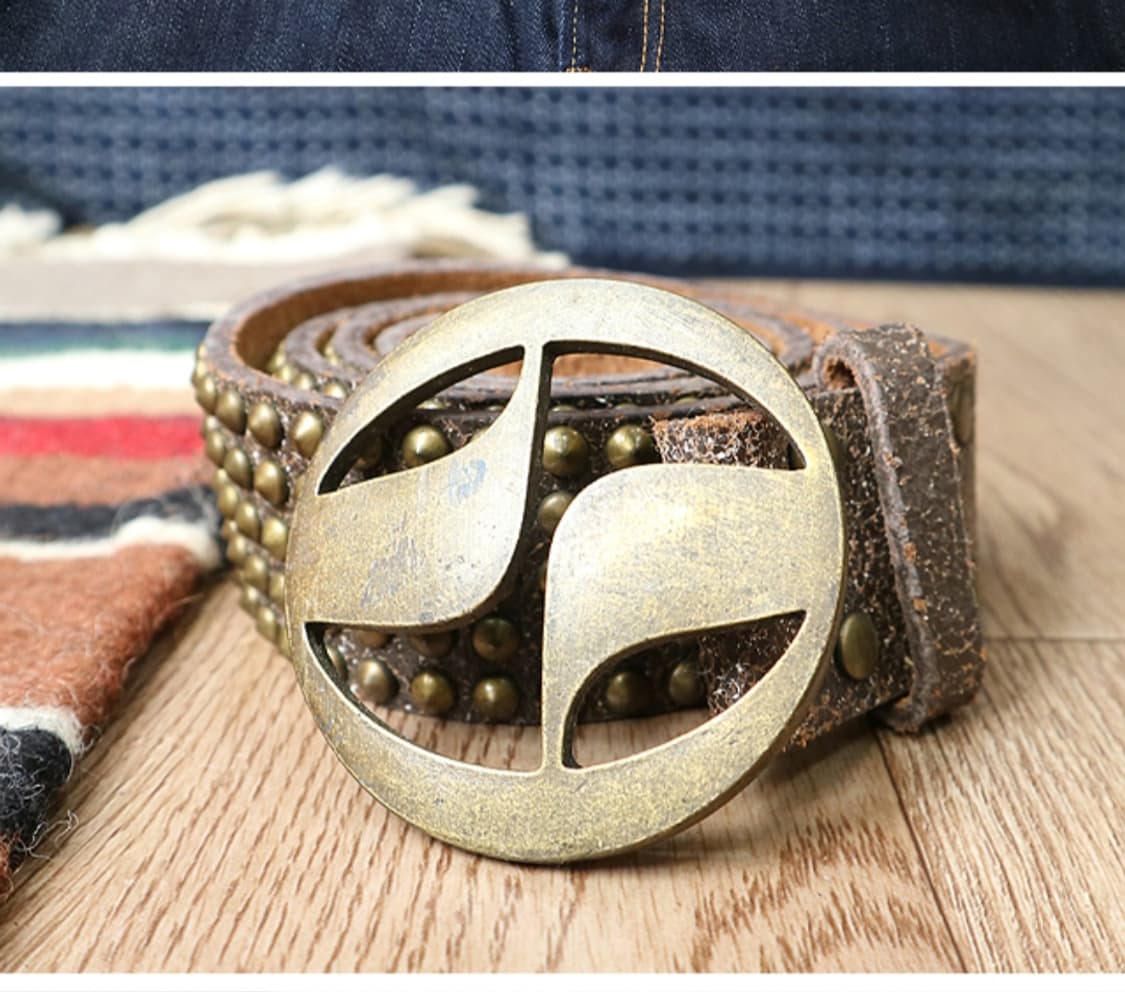 일본판 핸드메이드 징 가죽 벨트  29-33  상품이미지1