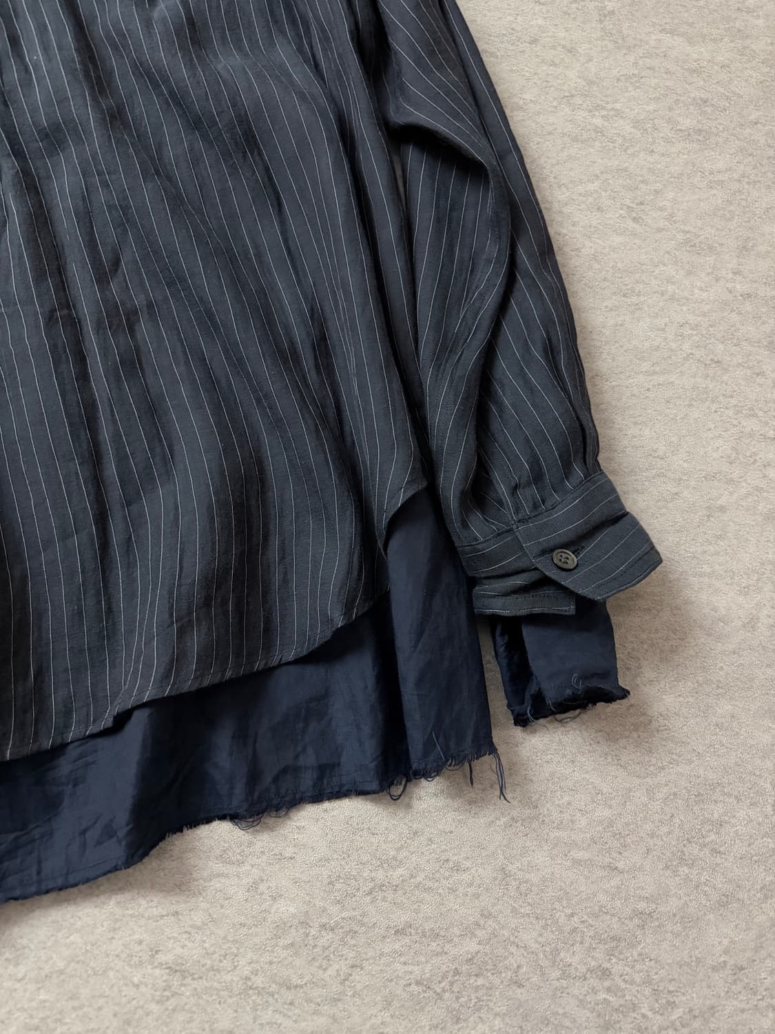 미도리카와 레이어드 컷오프 셔츠 상품이미지9