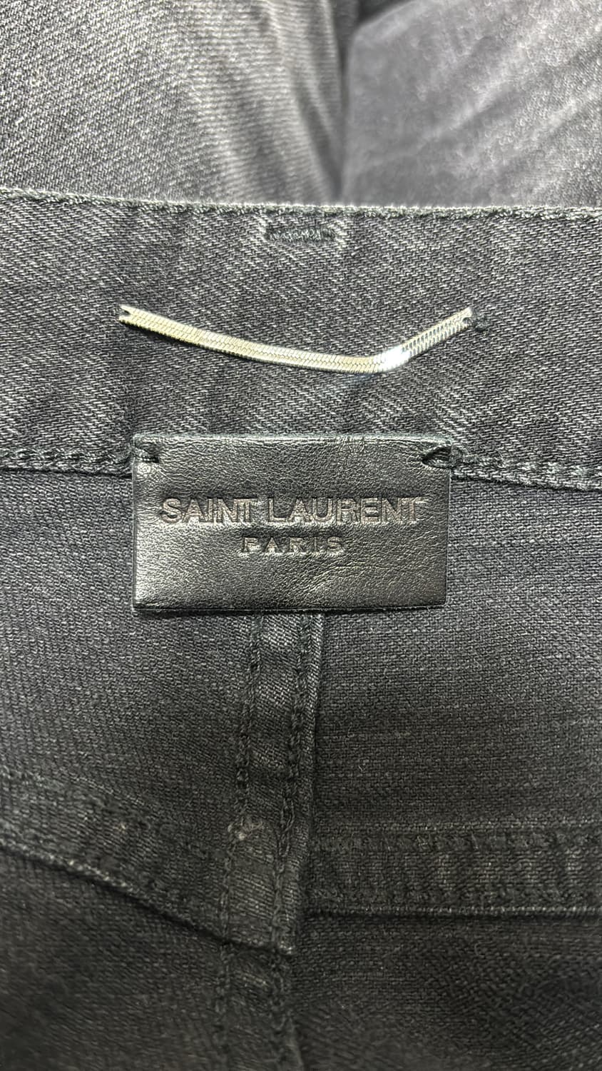 생로랑 18시즌 흑청 데님 디스진 30사이즈 상품이미지4