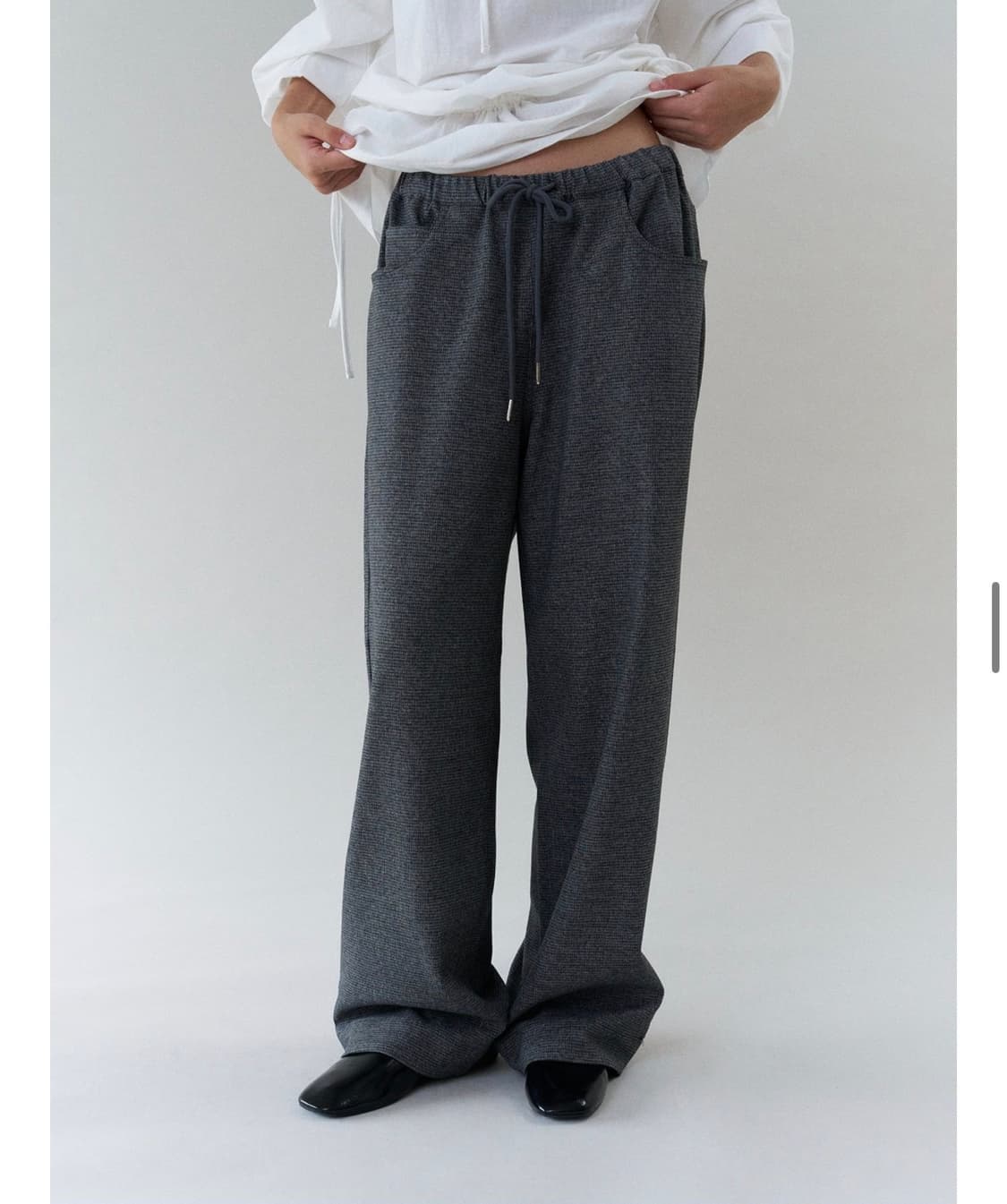 택o 새상품) 헤더먼트 어반 조거 슬랙스 차콜 무료배송 상품이미지3