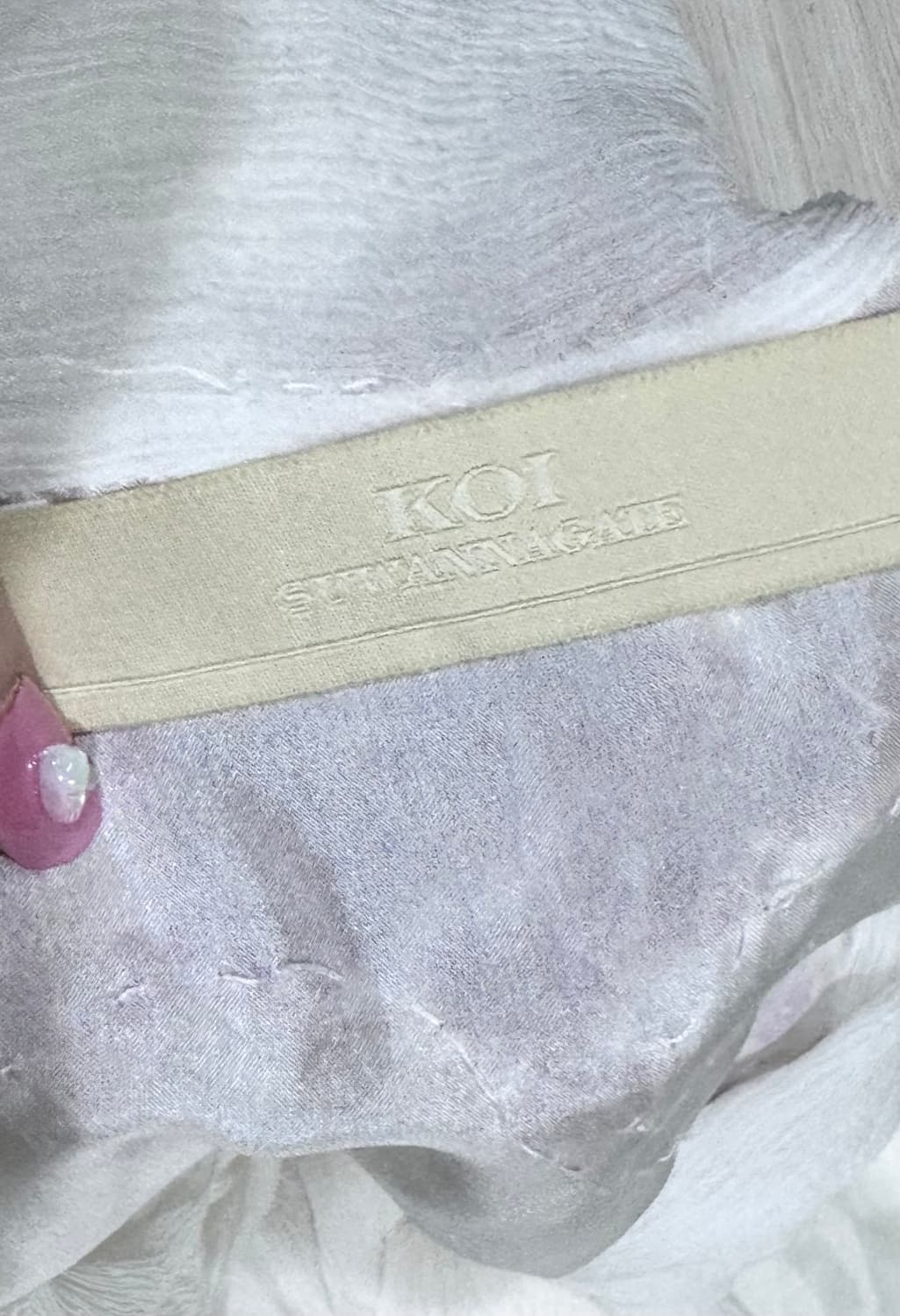 마른55 55 새상품 KOI 런웨이 패션쇼 실크 자수 오간자 원피스 상품이미지8