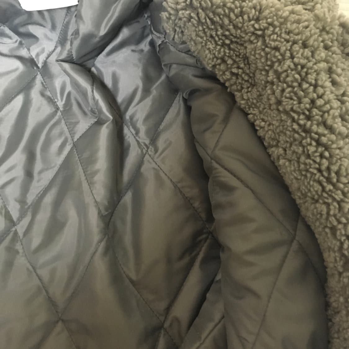 Clt 더플 뽀글이 플리스 그레이 상품이미지4