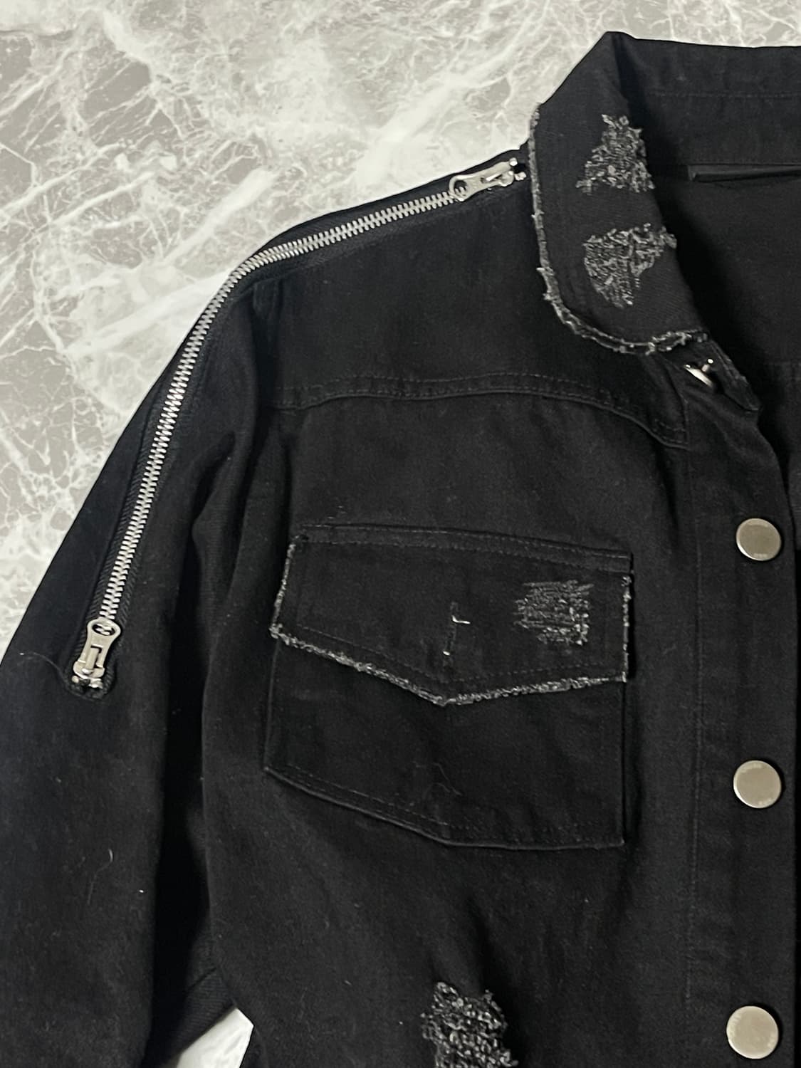 (sss)denim zipper long jacket 상품이미지3