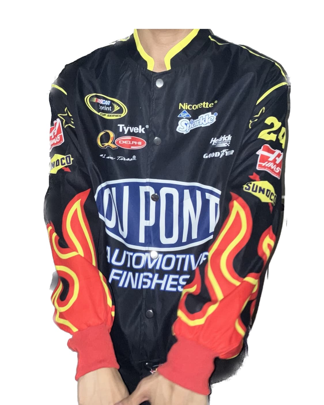 Flame detail racing windbreake 상품이미지4