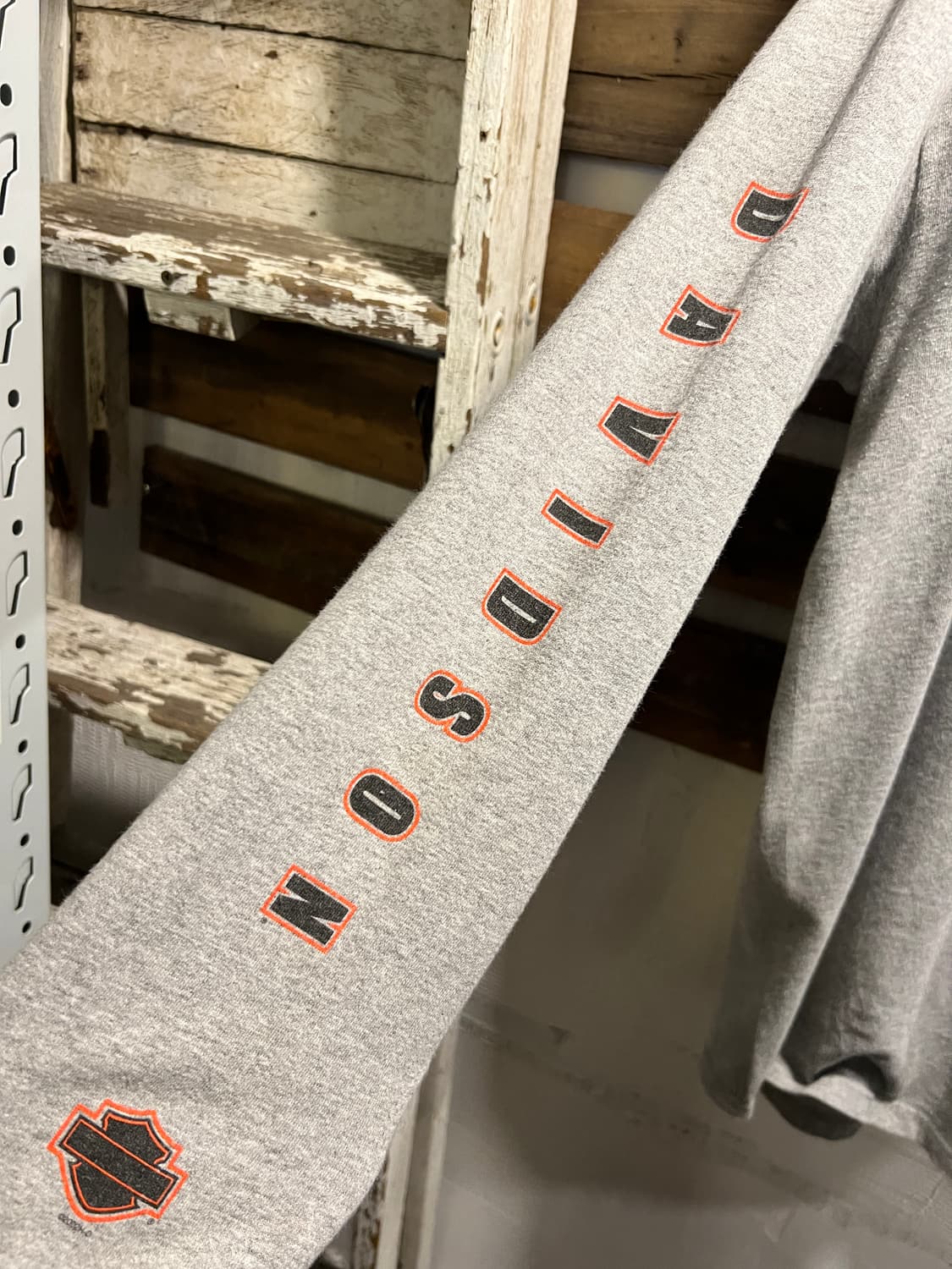 [2XL]00s 할리데이비슨 USA Made 로고 프린팅 롱슬리브 티셔츠 상품이미지4