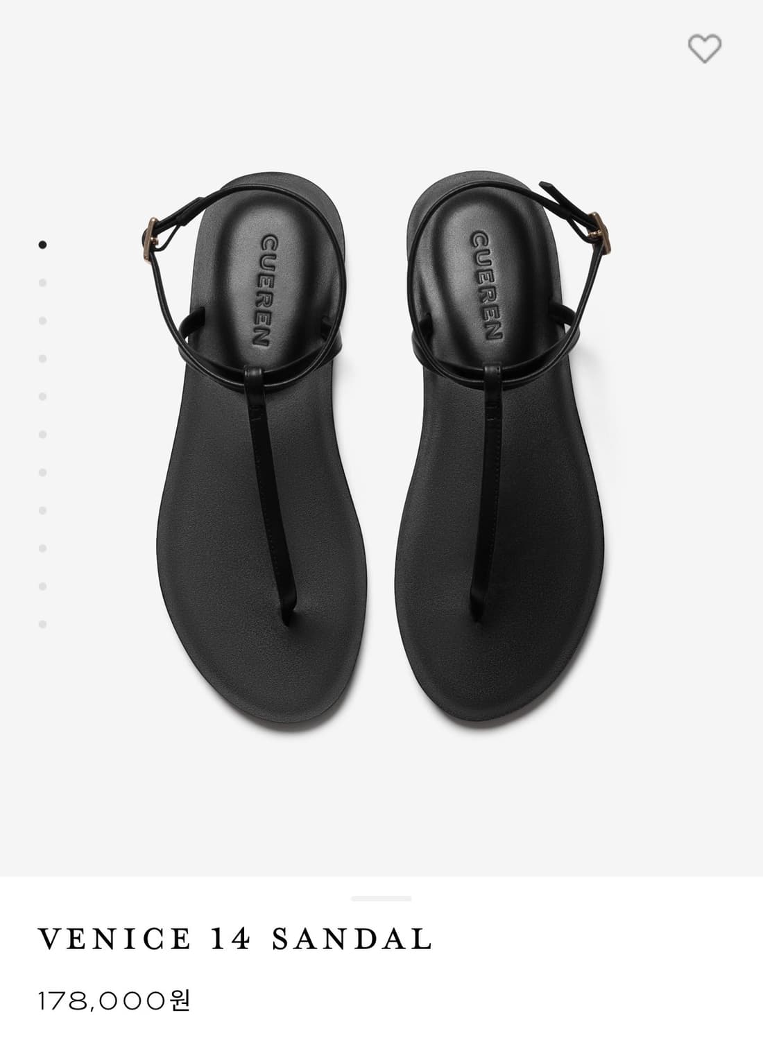 쿠에른 VENICE 14 SANDAL 블랙 판매(240) 상품이미지1