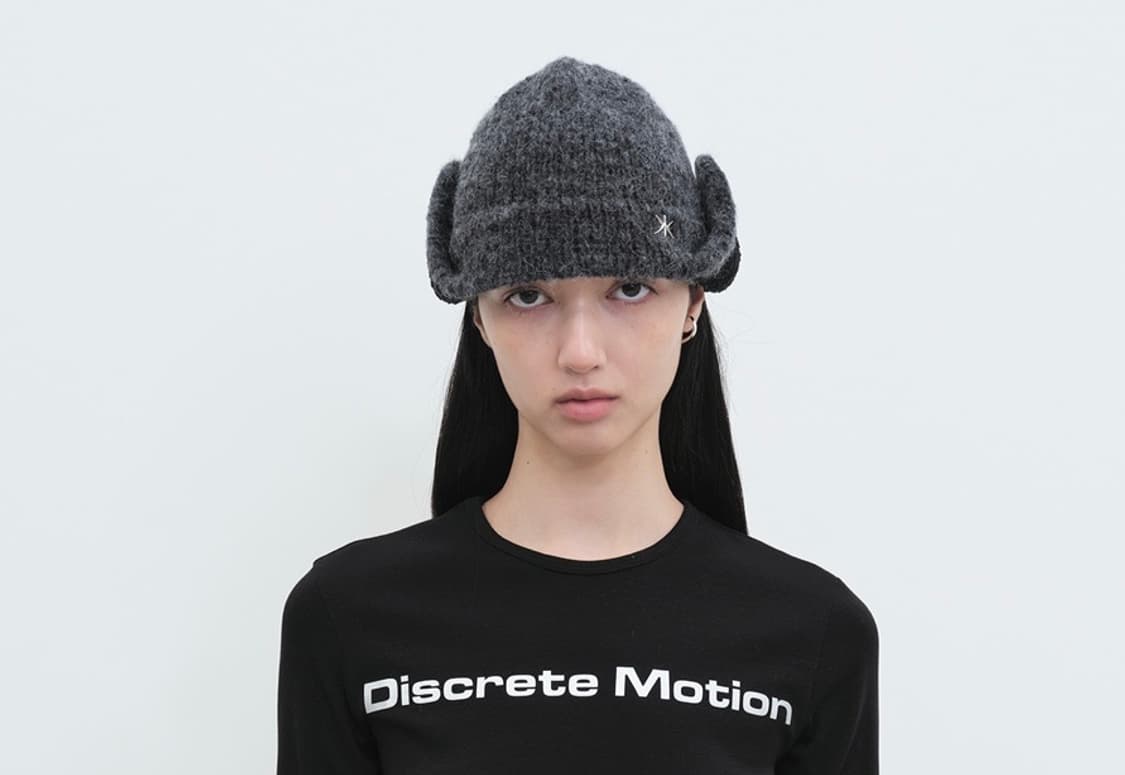 [YUNSE] TROOPER HAT - CHARCOAL 상품이미지4