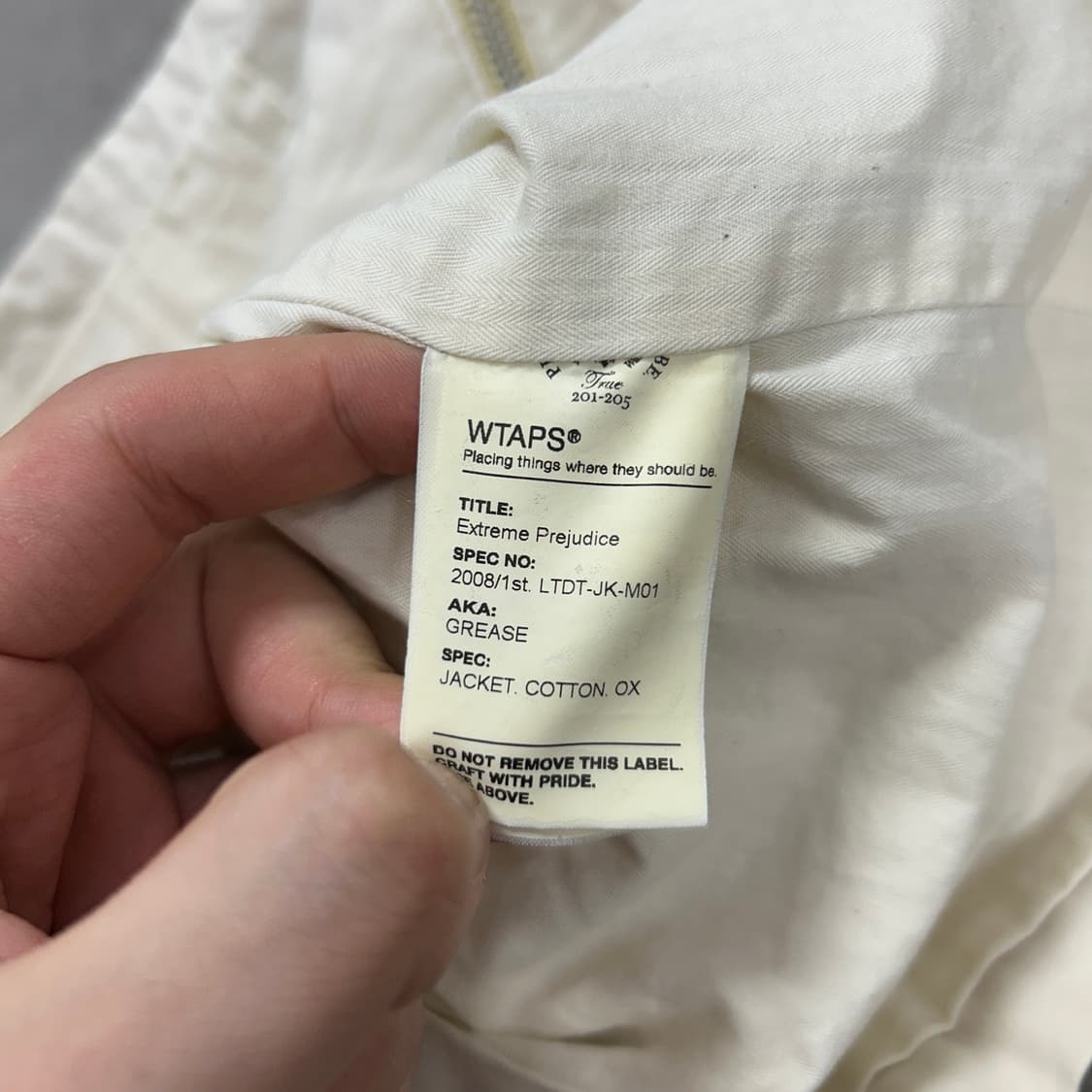 더블탭스 백로고 더티 페인팅 자켓(M) 상품이미지9