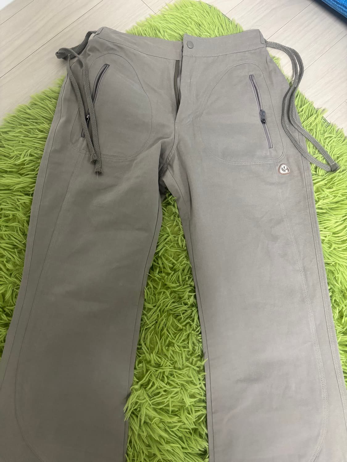 스마트어반유즈풀 코이세이오 패널드 부츠컷 카키 상품이미지2