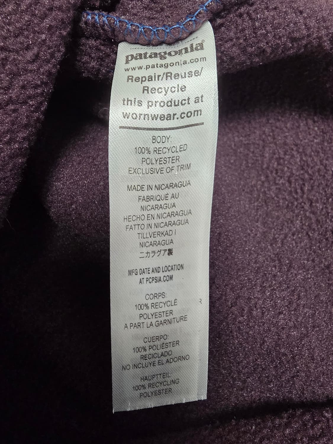 파타고니아 신칠라 라이트웨이트 옵시디언플럼 맨 L 상품이미지3