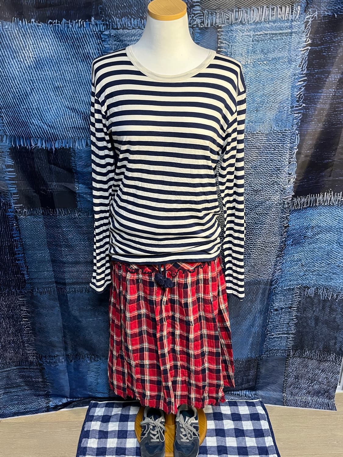 스트라이프 롱 슬리브 티셔츠 상품이미지3