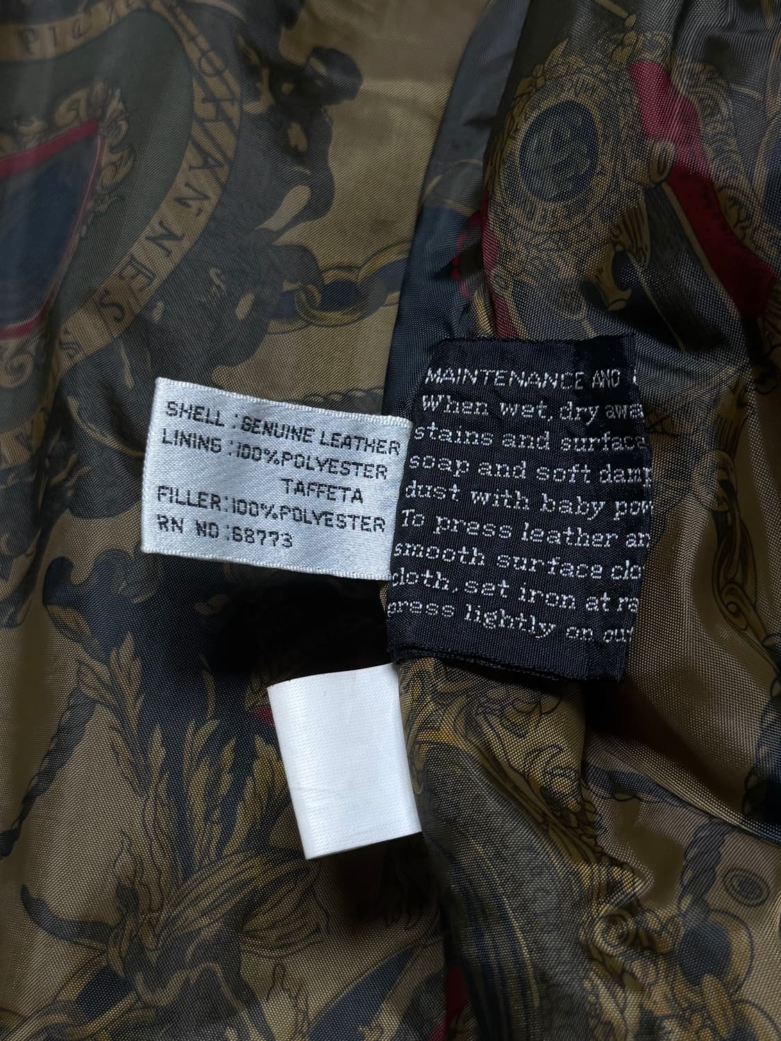 Leather Bomber Jacket 상품이미지3