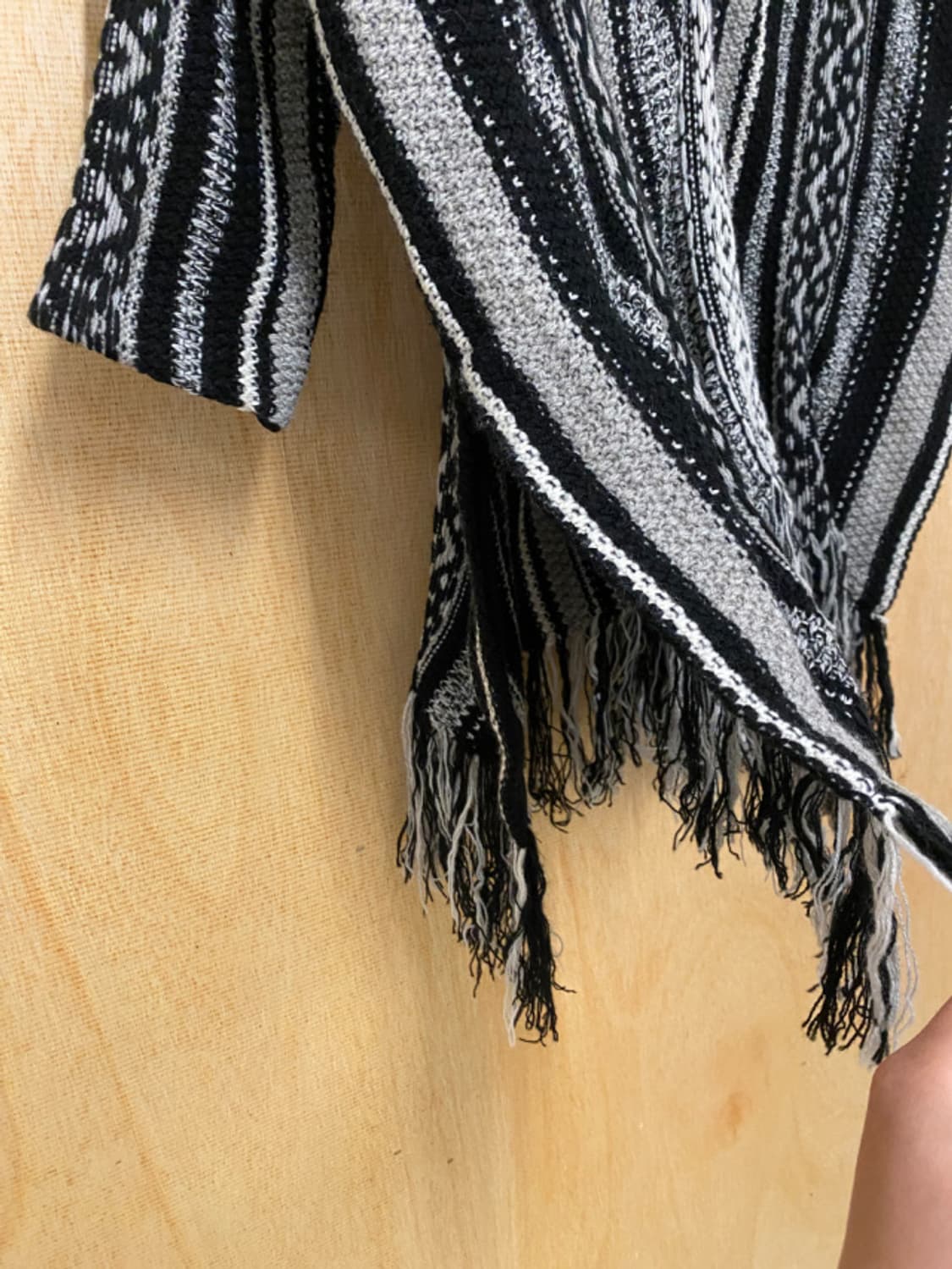 JOURNAL STANDARD fringe knit poncho 판초 상품이미지6