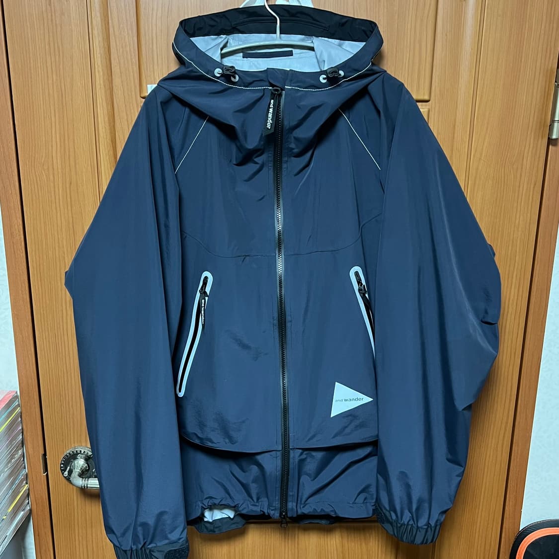 [L/XL] 앤드원더 루즈 피팅 레인 자켓 다크 네이비 상품이미지3