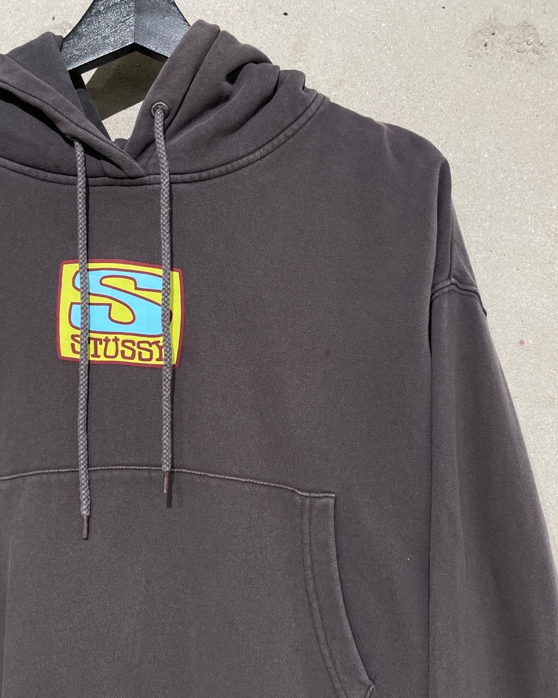 스투시 브라운 애그니스 박시 크롭 후디 상품이미지3