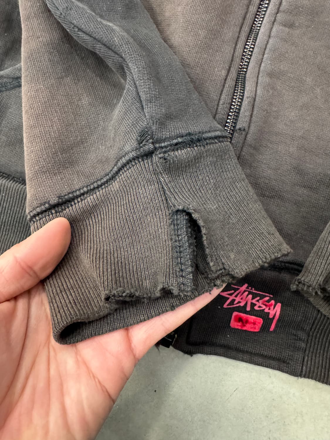 스투시 후드집업 L 상품이미지5