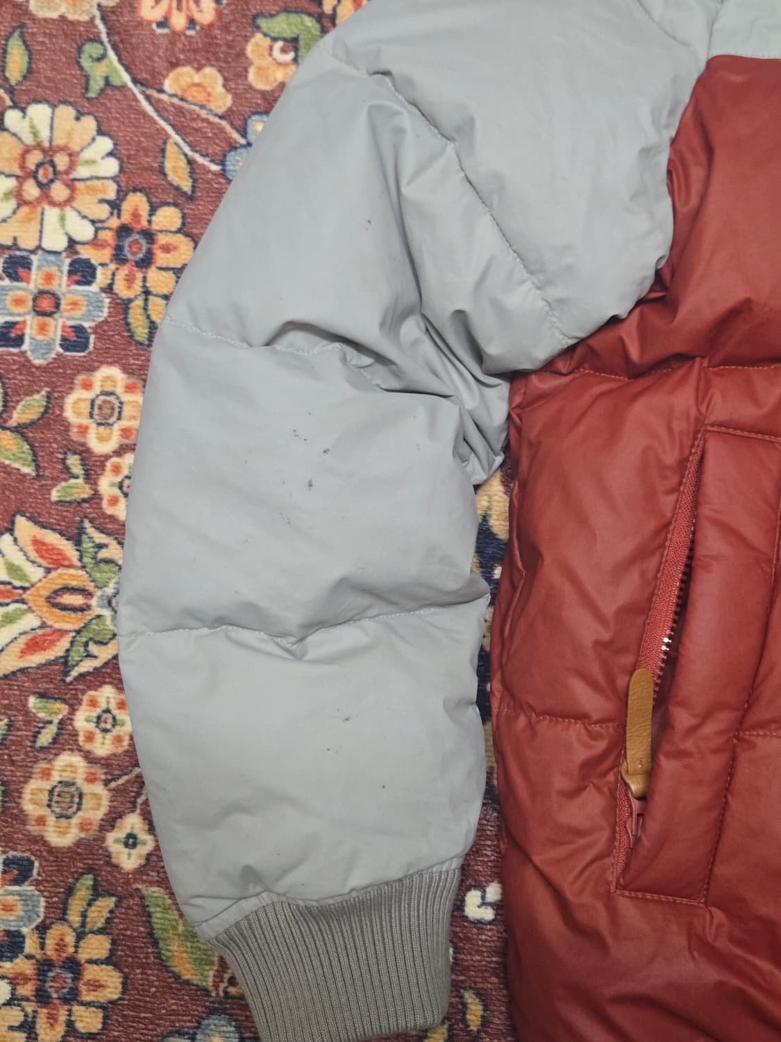 [XL] 홀하우스 폴프랭크 배색 후드 패딩 (남녀공용)
 상품이미지5