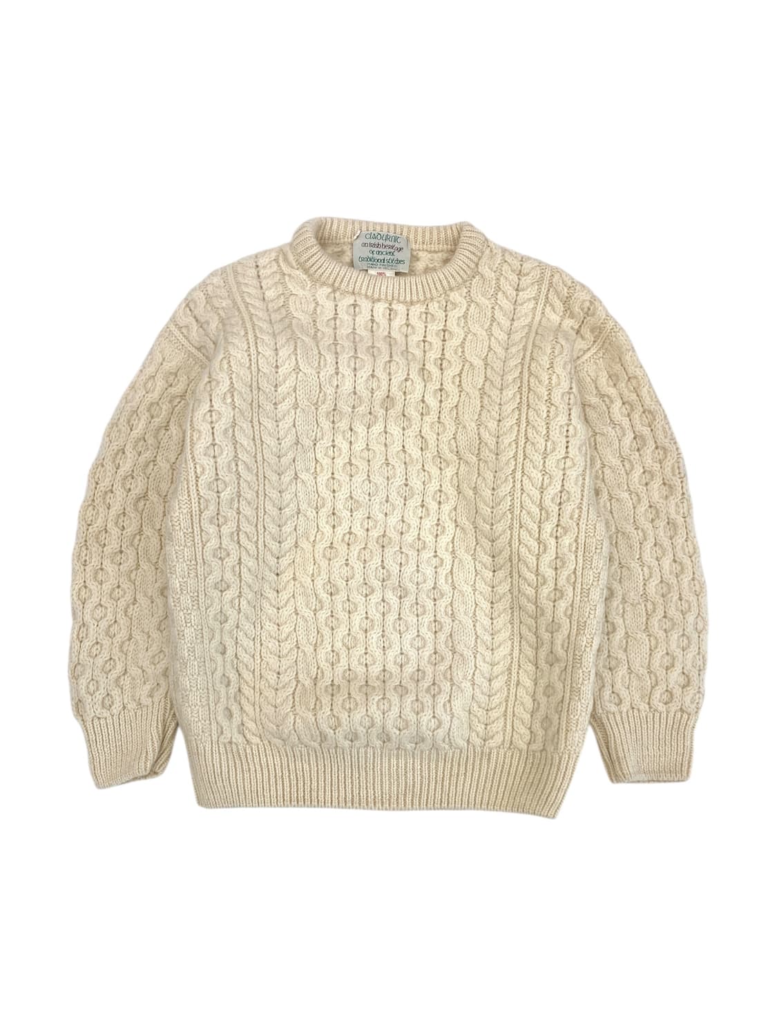 Cladyknit 아일랜드 핸드니트 피셔맨 스웨터 상품이미지1