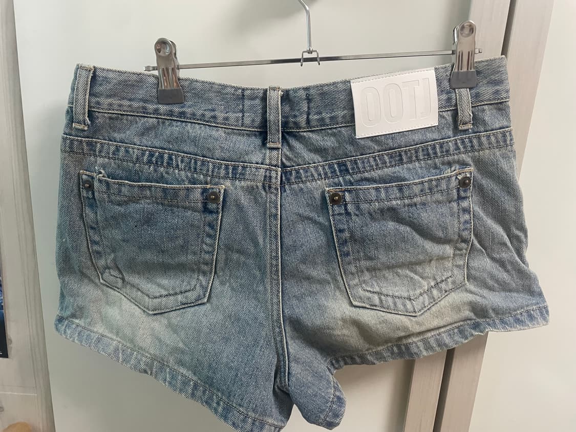 ootj 숏팬츠 오오티제이 반바지 로딩 청바지 카리나 l 상품이미지3