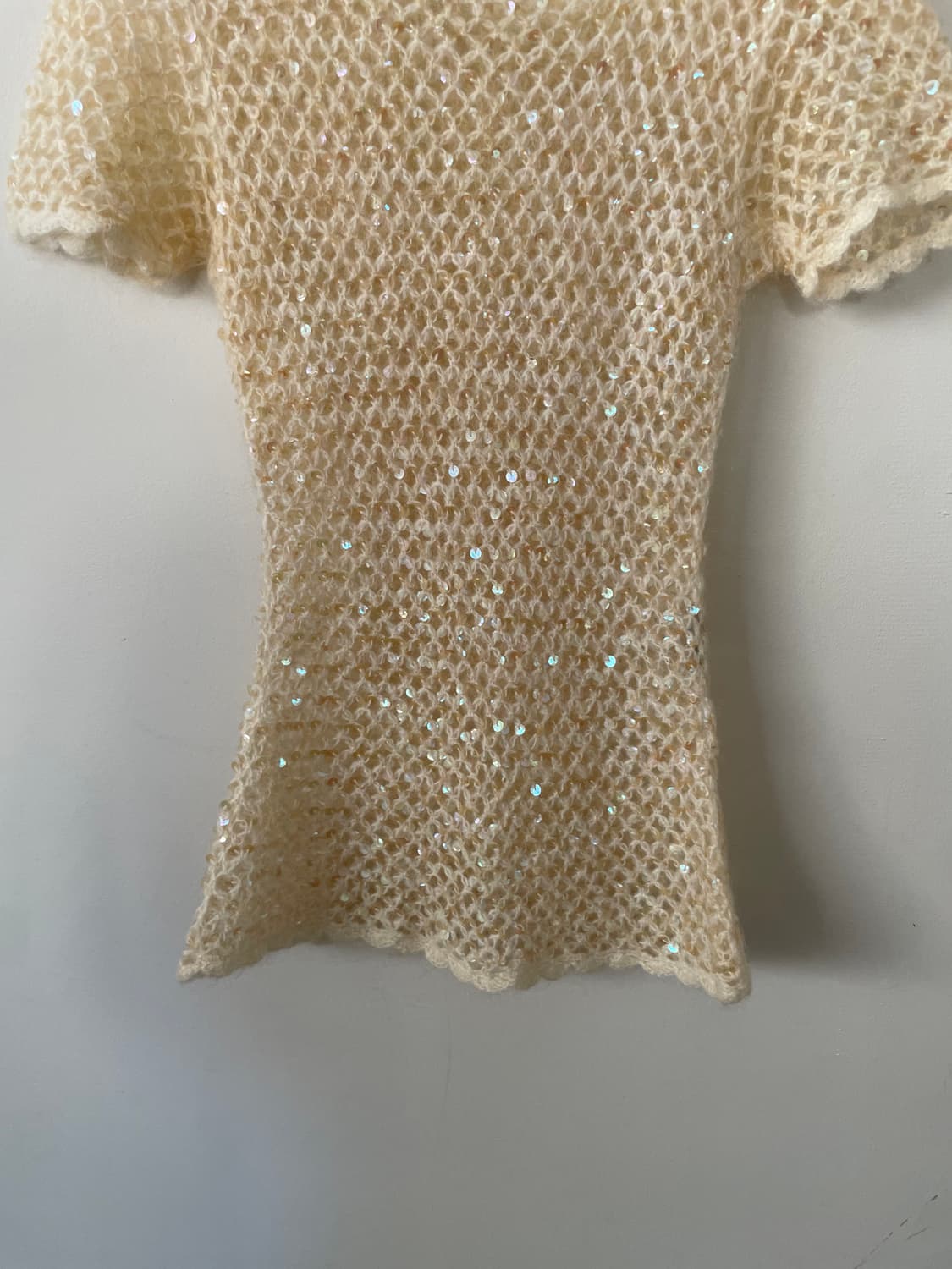 vintage spangle crochet knit 상품이미지5