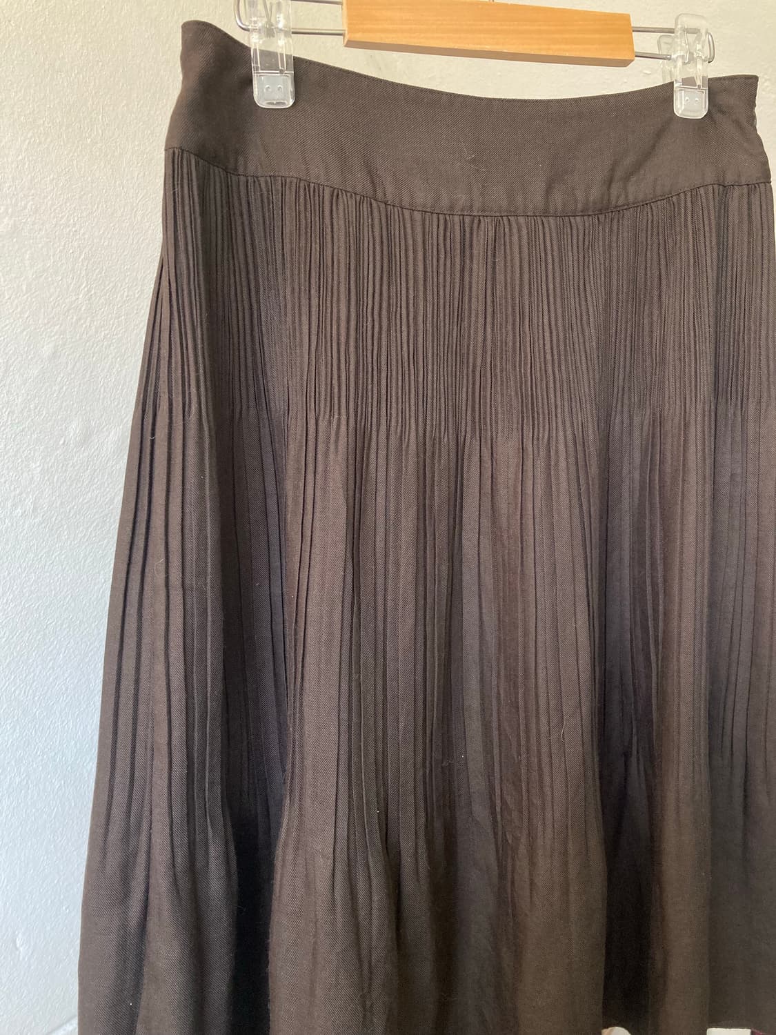 플레어 플리츠 미디 스커트 상품이미지6