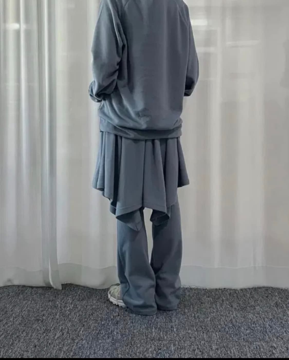 지초이 23-001 플레어스커트+팬츠 블루그레이 상품이미지1