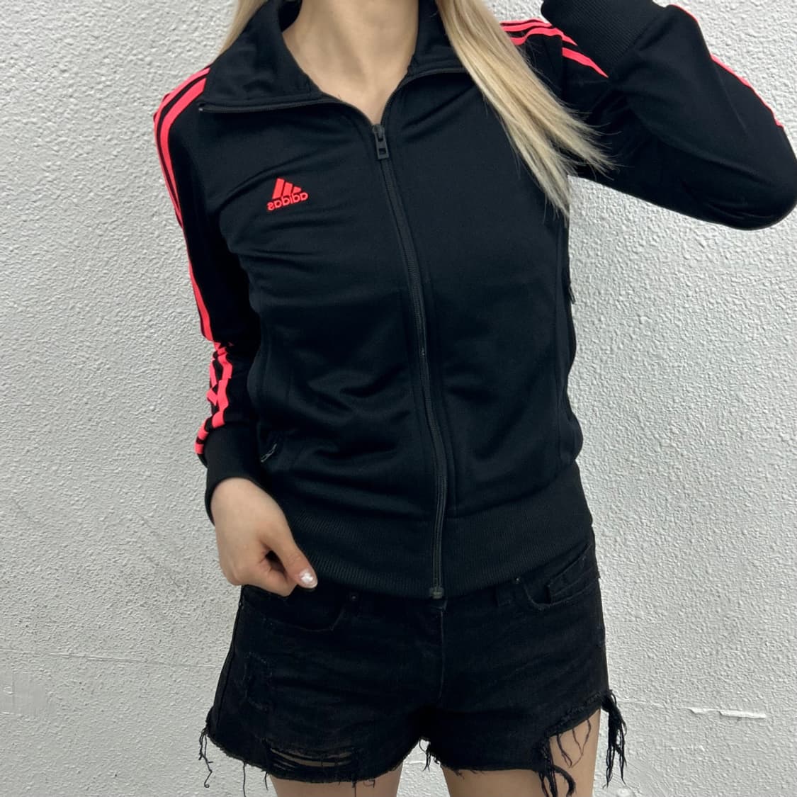 아디다스 에센셜 핑크라인 블랙 트랙탑 90 상품이미지2