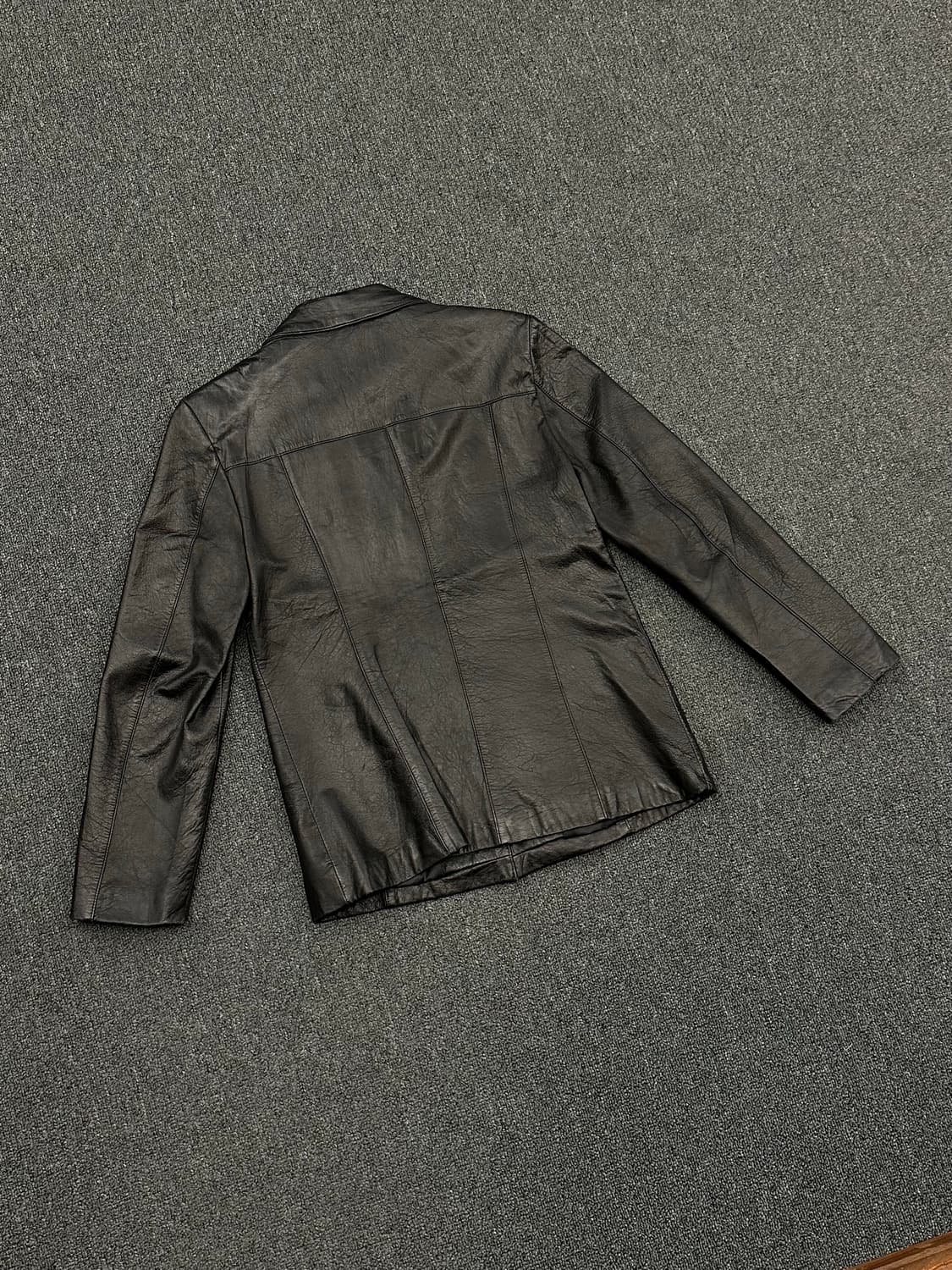 9)UNIJOANNA 빈티지 여성 가죽 블레이저 상품이미지2