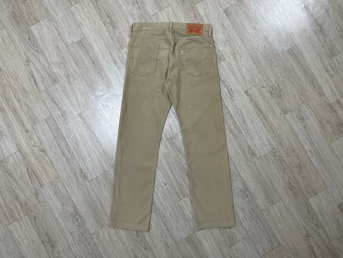 30) 리바이스 매장판 513 일자핏 베이지 코듀로이 팬츠 상품이미지3